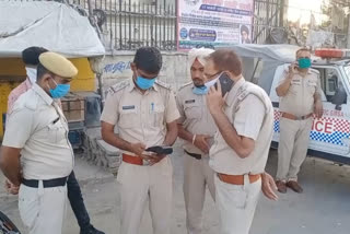 Sirsa police tough during the lockdown