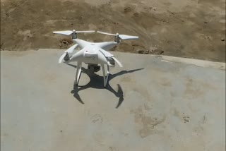 Use of drones camera to monitor lockdown in palamu