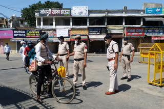 bhiwani police tough during lockdown