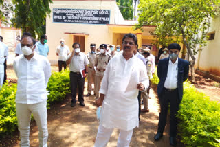 R. ashok visited in mandya malavalli