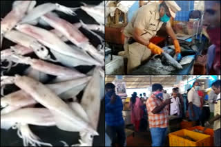 തിരുവനന്തപുരം 25 കിലോ പഴകിയ മത്സ്യം പിടികൂടി  latest lock down  fish seized