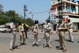 Police took strict action in lockdown in Jabalpur
