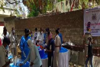 CRPF distributed masks, sanitizers and food