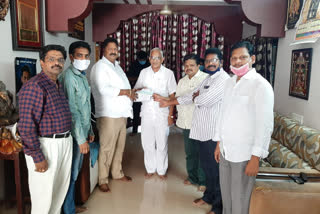 tanuku constituency psscs gives donations to cm relief fund