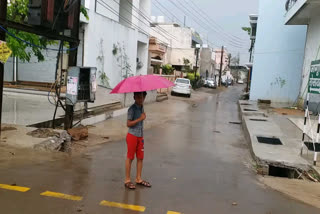 chance of light rain and strong winds in chhattisgarh