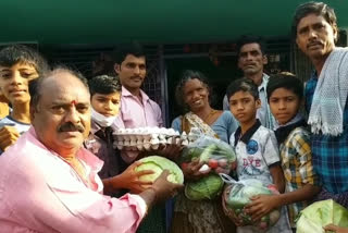 Distribution of essential needs for tribal families in Vijayanagaram district