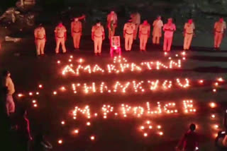 police-personnel-honored-by-lighting-12-hundred-lamps-at-amarpatan-in-satna-district