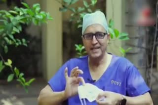 dr deveprasad reaction about using surgical mask