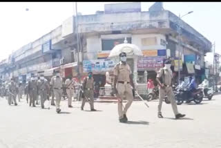 police routing in shegaon city  to monetize lockdown