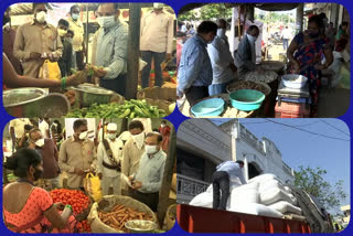 joint collector Inspections at Farmer's Bazaar at vizianagaram