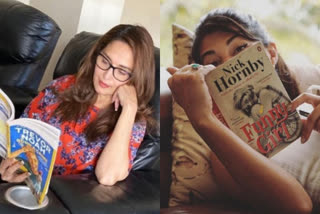 Bollywood actors reading favourite books, madhuri dixit, Jacqueline Fernandez, Bollywood actors reading favourite books during lockdown, माधुरी दीक्षित, जैकलीन फर्नांडीज