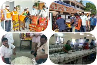 food distribition to the staff of various branches serving the public in east godavari