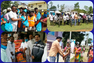 Distribution of essential commodities to the poor in Vijayanagara