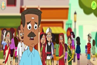 Corona Awareness animation Video released by Tamil Nadu Government