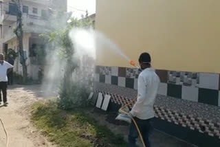 Municipal council sanitizer drive in Zirakpur