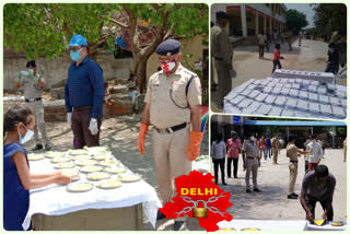 Railway employees distributed food in lockdown