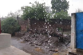 Heavy rain fell in Khairagarh with rain