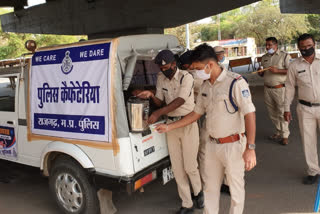 Rajgarh Police's unique initiative, built mobile cafeteria for police personnels