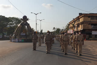 Police march fast in Bhatkal