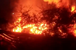 fire in maharaji bush of muzaffarpur