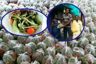 Distribution of vegetables in vizianagaram