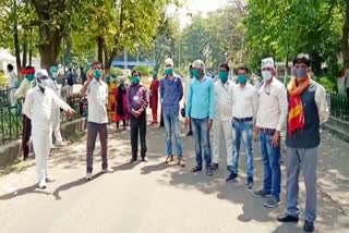 BGH health workers strike in bokaro