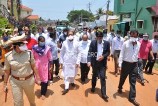 Ministers k c narayangowda visits mandya