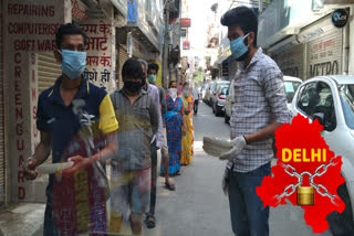 Shri Raman Bihari Gaudiya Math distributed food in Janakpuri during lockdown