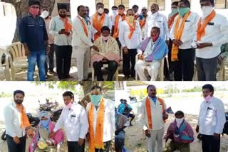 vishwa-hindu-parishath-and-bhajarang-dal-facilitated-sanitization-workers at medak district