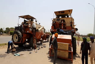 lockdown effect on combine harvester operators