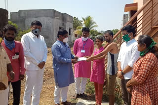 mla chougule helps to needy brother sister in osmanabad