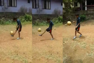 juggling challenge  lockdown juggling challenge  afnash richu juggling  ashif saheer juggling challenge  ലോക്‌ ഡൗണ്‍ ജഗ്ലിങ് ചലഞ്ച്  അഫ്‌നാഷ് റിച്ചു ജഗ്ലിങ്  ആഷിഫ് സഹീർ ജഗ്ലിങ്  സന്തോഷ് ട്രോഫി താരം