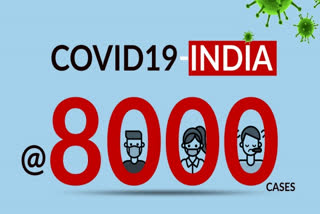 COVID-19 positive cases in India crosses 8,000