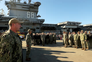 550 test positive for coronavirus in US aircraft carrier