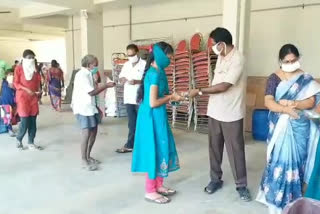 Distribution of Meals to the Poor in P.Gannavaram