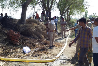 pallet fire in unnao.