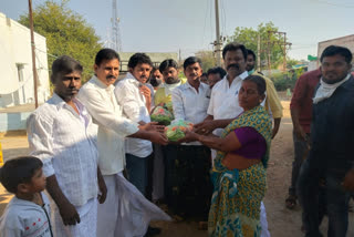 Distribution of essentials to others in Anantapur district