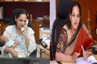 IAS officer cancels maternity leave  Srijana Gummalla  joins work with month-old baby  vishakhapattanam  പ്രസവാവധി ഉപേക്ഷിച്ച് ഐഎഎസ് ഉദ്യോഗസ്ഥ  കൈക്കുഞ്ഞുമായി ജോലി തുടരും  വിശാഖപട്ടണം മുൻസിപ്പൽ കമ്മീഷണർ  ശ്രിജന ഗുമ്മല്ല