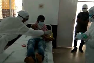 corona patient treatment  started in Central Hospital in dhanbad