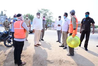 minister errabelli dayakara rao review sanitation works in raghunathapally