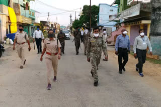 Collector and SP themselves landed on the streets, following the lock down, doing flag marches daily