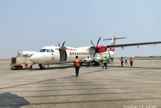 Special cargo flight operated for transportation of medicines and essential goods in raipur