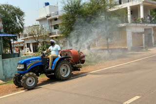 Innovative initiative by farmer for corona virus in bemetara