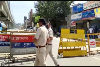 Delhi-Jhajjar border seal due to  CORONA threat