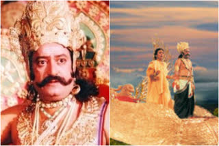 Watching sita apaharan scene makes raavan arvind trivedi emotional, raavan arvind trivedi emotional, रावण हुए इमोशनल, रामानंद सागर, रामायण