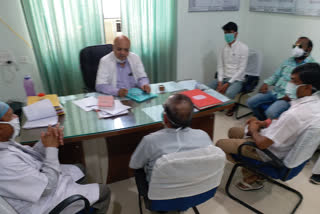 harimohan sharma visited hospital,  हरिमोहन शर्मा अस्पताल का दौरा