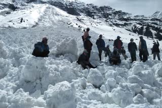 One person trapped in avalanche