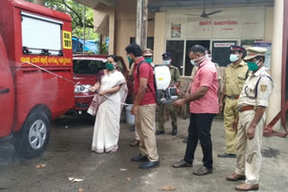 അഗ്‌നിശമന സേന പത്തനംതിട്ട  അണുനശീകരണത്തിനായി  സ്‌പ്രേയിങ്ങ് മെഷീനുകൾ  covid 19 pathanamthitta  corona fireforce  50 new spraying machines  fire brigades  fire forces  corona