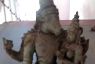 The statue of Perumal found in Pudukkottai