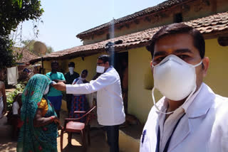 Health department in Sidhi district is investigating people in rural areas